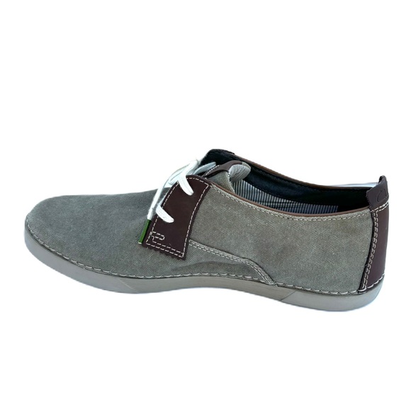 Clarks Mens Canvas Size 9 M Green Shoes Casual Lace Up Loafers - Picture 2 of 13